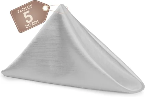 Miniatura 47 de Ultimate Textile -1 docena de servilletas reversibles Shantung Satin - Majestic - Servilletas de tela Majestic de 17 x 17 pulgadas, color marrón