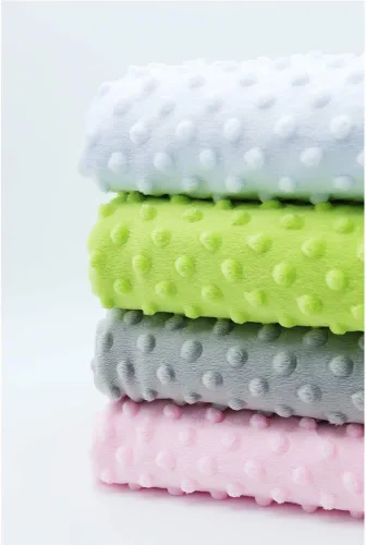 Miniatura 7 de Manta de bebé unisex para niños, manta de bebé suave Minky Dot- Manta de forro polar Sherpa de 30 x 40 pulgadas, color rosa