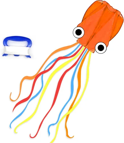 Miniatura 7 de Mint's Colorful Life Octopus Kite for Kids and Adults, Large 3D Software Octopus Kites with Long Tails, Huge Easy Flyer Kites for Beach Trip Family