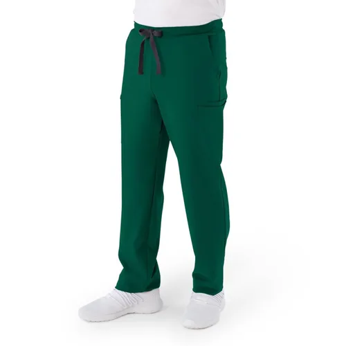 Miniatura 2 de ave. Pantalón médico Clinton unisex de pierna recta con seis bolsillos en Hunter, talla XXL