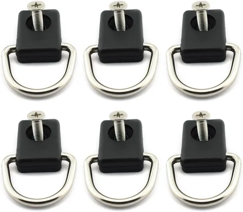 HJ Garden Anillo D para kayak con kit de tornillos, canoa, barco, pesca, aparejo, vela, camping, accesorios de hardware de seguridad, kit de amarre