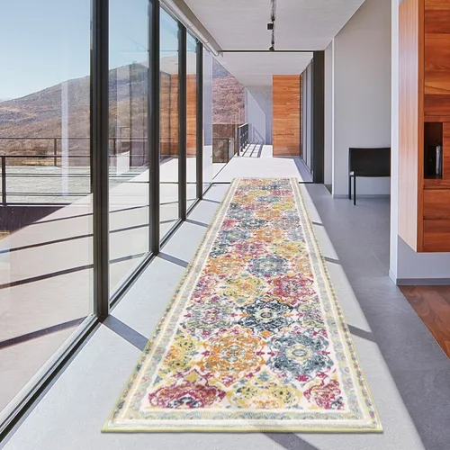 Miniatura 29 de Vaukki - Alfombra de pasillo, suave y peluda, alfombra antideslizante lavable, para lavandería, cocina, granja, baño, entrada y dormitorio