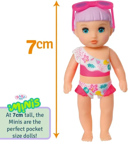Miniatura 3 de BABY born Minis Playset Summertime con Lara 356,744.9-2.8 in Muñeca con accesorios exclusivos y cuerpo móvil para un juego realista - Niños a partir