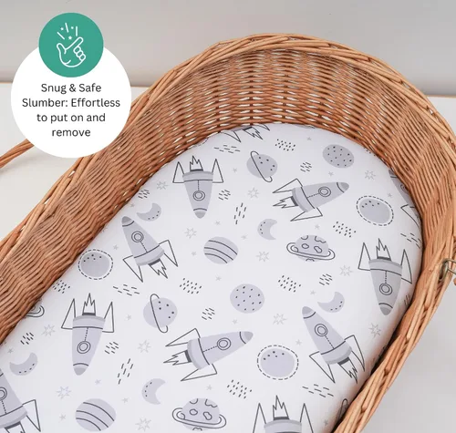 Miniatura 3 de Sábanas de moisés para Maxi Cosi Iora, Munchkin Brica Fold N' Go, 4moms MamaRoo, Delta Children Moisés, 3 piezas, 18 x 33 pulgadas, ultra suaves