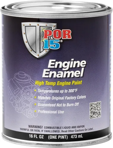 Miniatura 4 de POR-15 Esmalte para motor, pintura para motor de alta temperatura, 16 onzas líquidas, color negro