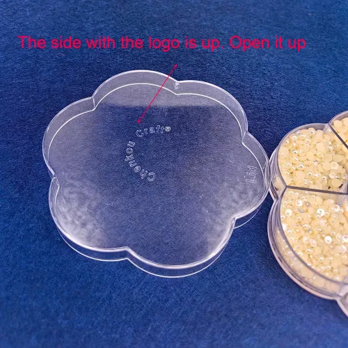 Miniatura 7 de Chenkou Craft - 1 caja con 3000 mitades de perlas, cuentas circulares con inferior plano, gemas sueltas