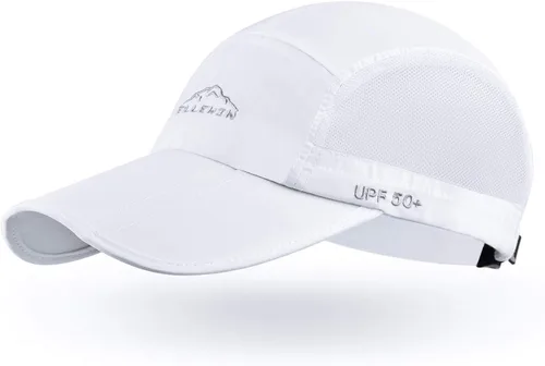 ELLEWIN Gorra de béisbol unisex UPF 50 sin estructura, con pico grande y plegable