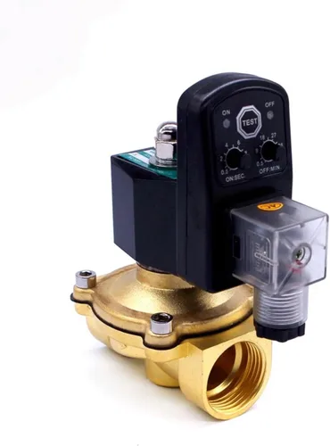 Miniatura 4 de Water Air Solenoid Valve with Timer 220v 110v 24v Normally Closed 3/8 1/2 3/4 1-1/4 1.5 2 Brass Valve(1/2",BSP_24VAC_80 Degrees Celsius)