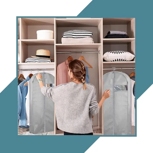 Miniatura 13 de Personalized Passion Bolsas de ropa para hombres y mujeres, tamaño perfecto de 60 pulgadas, funda de traje para viajes y almacenamiento, bolsa