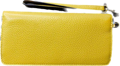 Miniatura 2 de Tory Burch Blake - Sobre de pulsera delgada de bloque de color 81318 Goldfinch Pink Moon 970, Amarillo, Pulsera