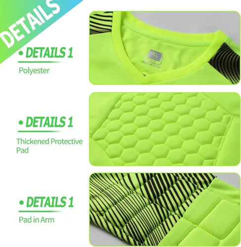 Miniatura 2 de TOMIYO Camiseta de portero personalizada para hombre y pantalones cortos, camisetas y pantalones de portero de fútbol juvenil, kit de uniforme