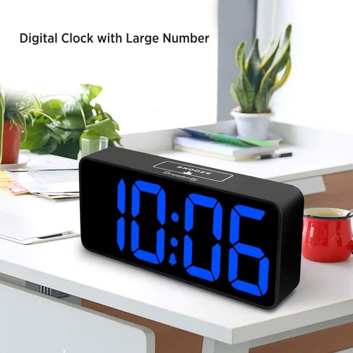 Miniatura 6 de DreamSky Reloj despertador digital grande con números grandes para personas mayores y personas con discapacidad visual, relojes eléctricos de 9