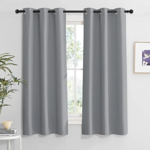 Miniatura 95 de RYB HOME Cortinas opacas de cocina de 36 pulgadas de largo, tratamiento de privacidad para ventanas pequeñas, aislamiento térmico, telón de fondo