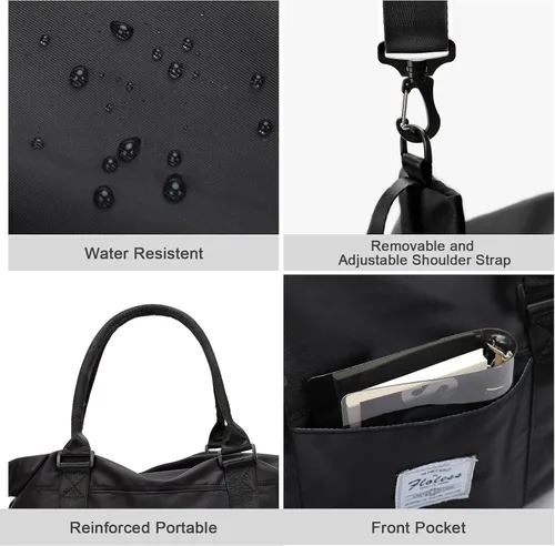 Miniatura 6 de Bolsa de viaje para gimnasio, bolsa de hombro para mujer, bolsa de hombro para fin de semana
