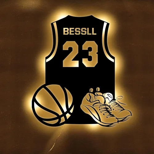 Miniatura 15 de Letrero de neón personalizado de jersey de fútbol americano, letreros de neón LED de fútbol americano para decoración de pared, alimentado por USB