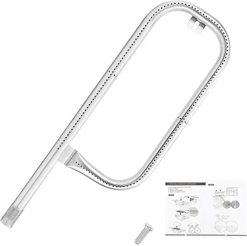 GRISUN Tubo quemador de parrilla de acero inoxidable 304 60040 para Weber Q1200 Q1000 Q120 Q100, Baby Q Grill, quemador de 17 pulgadas para Weber