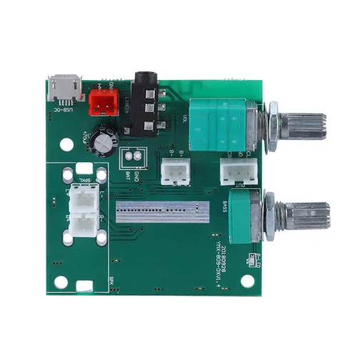 Tablero amplificador de potencia de 2.1 canales, 20 W (bajo 10 W y subcaja 10 W (5 W x 2) Bluetooth 5.0 5 V módulo de placa de amplificador digital