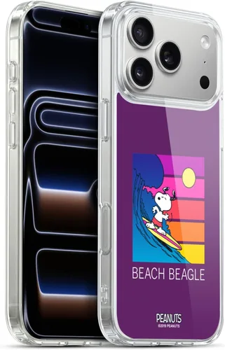 Miniatura 205 de Head Case Designs Peanuts Tropical Surf Snoopy Aloha Disco Gel Funda con licencia oficial [protección de grado militar] compatible con Apple iPhone