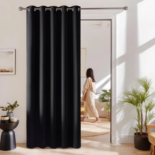 Miniatura 53 de RYB HOME - Cortinas opacas para patio - Cortinas con ojales sólidos, paneles de ventana grandes, eficiencia energética, cortinas de privacidad