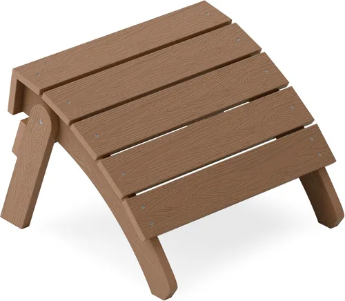 Miniatura 18 de YEFU Adirondack - Juego de 2 otomanas Adirondack, reposapiés de patio, reposapiés Adirondack plegable, resistente a la intemperie para silla Gris