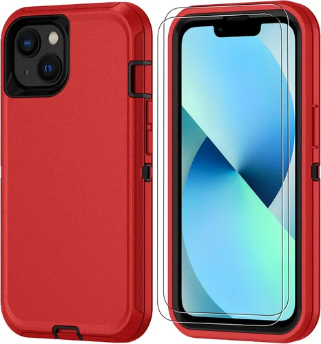 Miniatura 21 de Jshru para iPhone XR Funda con [2 Pack] Protector de Pantalla HD, [Grado Militar] 3-en-1 Resistente Protector de Cuerpo Completo a Prueba de Negro
