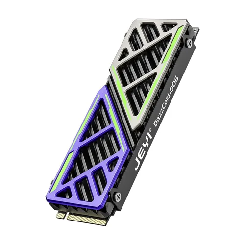 Miniatura 8 de JEYI M.2 2280 SSD disipador de calor, grafeno+hoja de cobre, ultradelgado de 0.5mm, conductividad térmica de 1500W/mK, para SSDs NVMe/SATA (5 piezas)