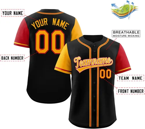 Miniatura 2 de Camisetas de béisbol personalizadas con botones de manga corta, número de nombre cosido personalizado / impreso para adultos y jóvenes