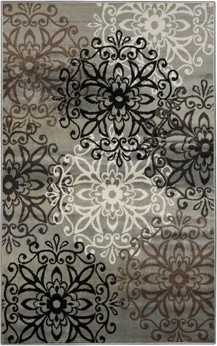 Miniatura 24 de SUPERIOR – Alfombra de área contemporánea de la colección Leigh - Alfombra moderna de 5/16 de pulgada (8 mm) de pelo con diseño de medallón floral