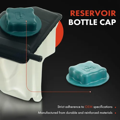 Miniatura 4 de A-Premium Tanque de depósito de desbordamiento de expansión de refrigerante del radiador del motor con tapa Compatible con Volvo S40 V40 2000 2001