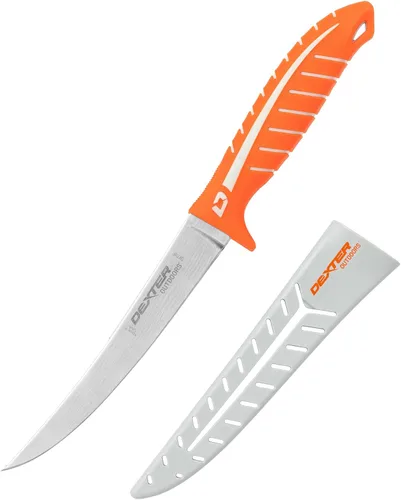 Miniatura 14 de Dexter Outdoors Dextreme Cuchillo flexible de filete de 8 pulgadas de doble filo Incluye funda