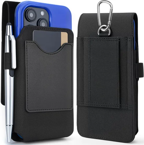 Miniatura 12 de Mopaclle Funda para teléfono celular con clip para cinturón y lazo, soporte para cinturón compatible con iPhone 17 Pro Max/Air, iPhone 16 Pro Max