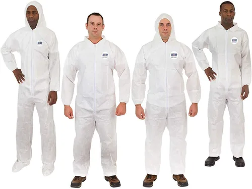 Miniatura 3 de Trajes desechables (blanco) Material fresco transpirable - Traje de cuerpo protector profesional para el polvo