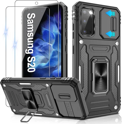 Miniatura 204 de Gritup para Samsung Galaxy S22 Funda con protectores de pantalla HD de 2 paquetes y cubierta deslizante para la cámara, protección contra caídas