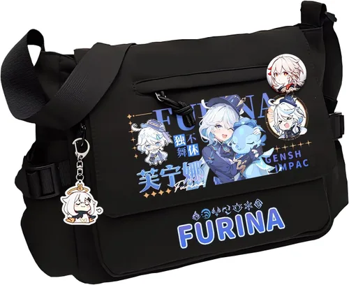 Miniatura 4 de Game Handbag Crossbody Bag, Cute Single Shoulder Bag, Adult 3D Print Anime Backpack Black-2