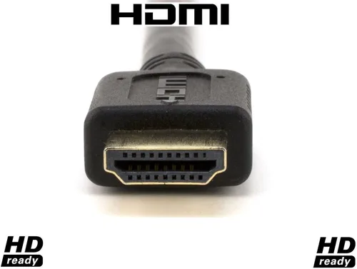 Miniatura 2 de Cable HDMI trenzado - Listo para HDMI HD - Conectores chapados en oro - Canal de retorno Ethernet/Audio - Video 1080p, 3D para PC TV HDTV NEGRO