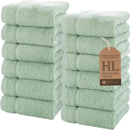 Miniatura 55 de Juego de 6 toallas de baño negras para baño, algodón turco original, suave, absorbente y de primera calidad, 2 toallas de baño, 2 manos y 2 toallas