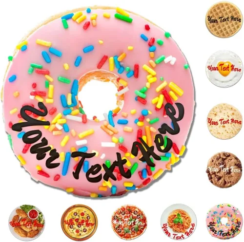 Miniatura 9 de Manta redonda de ramen personalizada con nombre y texto, manta de comida personalizada, regalos novedosos, mantas suaves personalizadas para Manta
