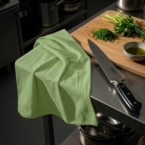 Miniatura 7 de Utopia Kitchen Paquete de 12 toallas de saco de harina verde salvia, 28 x 28 pulgadas, paños de cocina 100% algodón para limpiar y secar, paño
