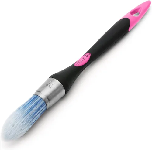 Miniatura 20 de Bates - Brocha para recortar, 0.75 pulgadas, pincel pequeño, pinceles de recorte, pinceles de pintura para paredes, rojo y negro Rojo-Negro