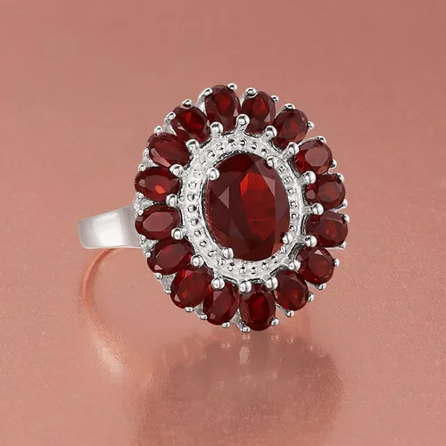 Miniatura 5 de Ross-Simons 5.20 ct. t.w. Garnet Ring in Sterling Silver