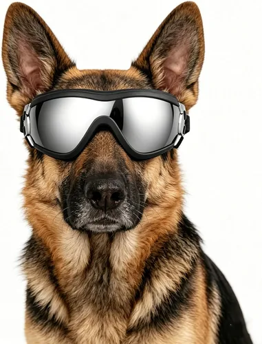 Miniatura 11 de Gafas de sol transparentes para perros NAMSAN y gafas de sol negras para perros de raza mediana a grande, 2 piezas, protección ocular para perros al