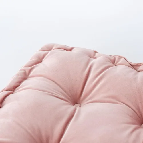 Miniatura 6 de Cojines cuadrados para asiento de suelo, cojín de asiento de silla de tatami de color sólido con asa, cojín de terciopelo portátil grueso para yoga