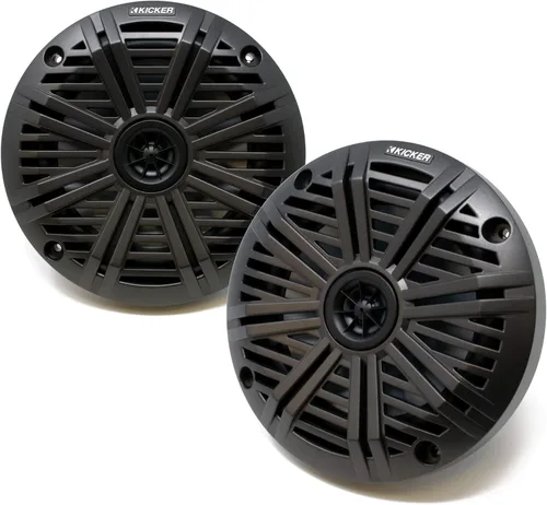 Miniatura 7 de Altavoces marinos KICKER de 6.5" con LED (1 par) blancos, reemplazos OEM para parrillas de agua salada LED agua salada blanca