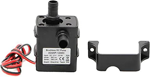 Miniatura 6 de Paquete de 5 bombas de agua sin escobillas de 12 V CC - Bomba ultrasilenciosa de alto flujo de 240L/H 4.2W con cabezal 3M