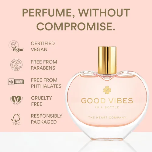Miniatura 3 de GOOD VIBES - Perfume en botella para mujer, Eau de Parfum floral afrutado con frambuesa, bayas y vainilla, perfume dulce para todos los días