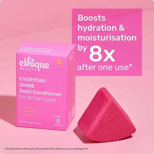 Miniatura 6 de Barra de acondicionador diario Ethique para cabello suave y brillante con vitamina C - Sin plástico, sin crueldad, vegano, 60 g - Anteriormente The