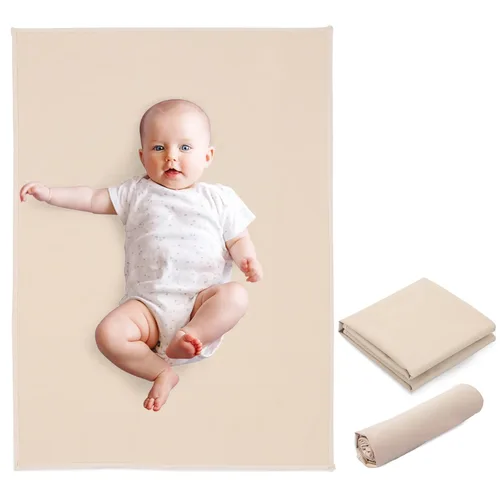 Miniatura 19 de Cambiador de bebé de cuero vegano - Cambiador portátil lavable, cambiador plegable de viaje para bebé, regalos de ducha para recién nacidos y niños