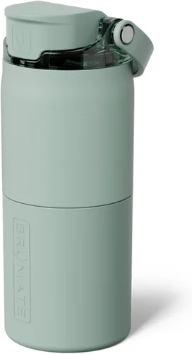 Miniatura 33 de BrüMate Rise - Botella de agua de 18 onzas con popote de silicona cubierto Botella de agua para niños aislada 100% a prueba de fugas Base apta
