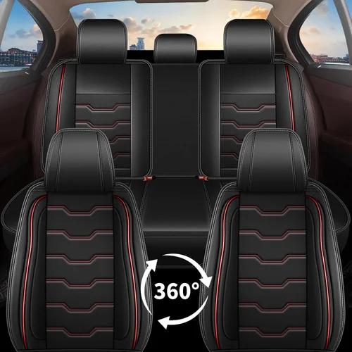 Miniatura 7 de DISUTOGO 2 Front Seat Covers for Hyundai Tucson 2005-2024 2025 2026, Waterproof Faux Leather Car Seat Covers Easy Clean & Compatible Airbag