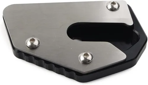 Miniatura 2 de 1 unids negro motocicleta Kickstand pie pie pie extensión pad placa de soporte para Suzuki V-STROM VSTROM DL650 650XT